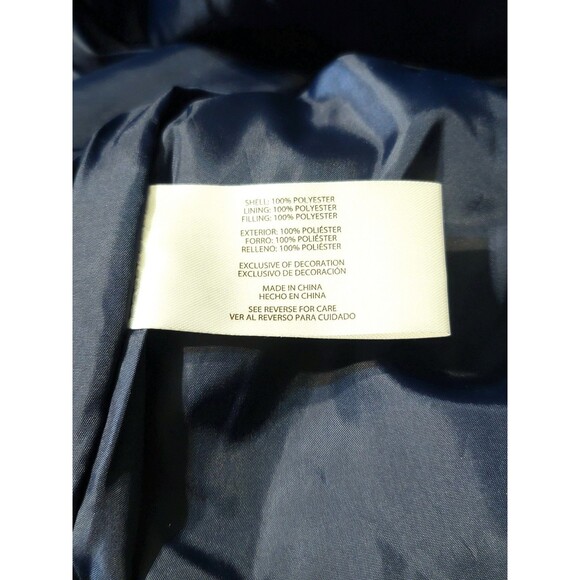 Banana Republic Men's L Bomber Jacket Moisture Resistant Logo Zip Blue NWT - Picture 14 of 14